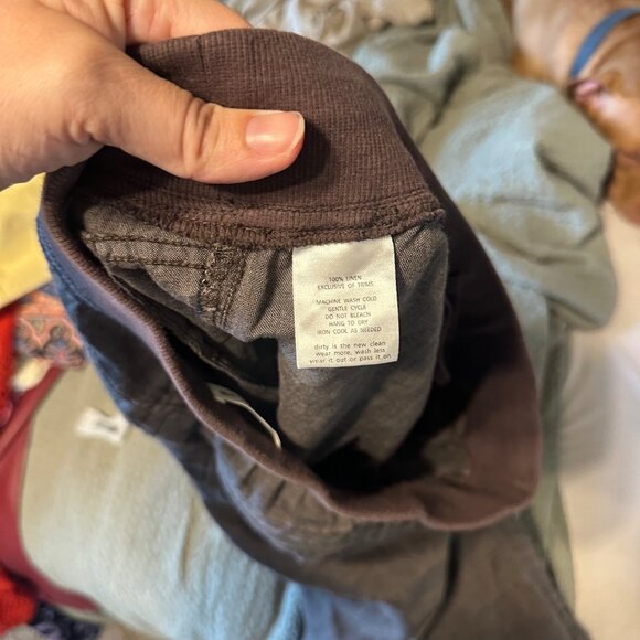 Toad & Co. 100% Linen “Lina” Brown Hippie Style Drawstring Heathered Cinch Pants - Picture 12 of 12